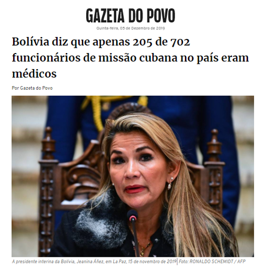 Bolívia e Mais Medicos